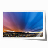 Extra large rolled print of New Mexico scenery with muted earth tones, ideal for art wall dining room.