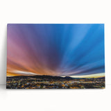 Black and white photograph of New Mexico scenery on stretched canvas, ideal for kitchen wall art or bedroom ambiance.