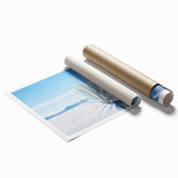 Extra large rolled print of White Sands, New Mexico with muted beige and white tones, ideal for classy bathroom wall art.