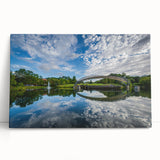 Black and white large art of Charlotte skyline on stretched canvas, ideal for kitchen wall art or bedroom decor.