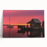 Black and white large canvas print of Outer Banks scenery, ideal for kitchen wall art or bedroom ambiance.