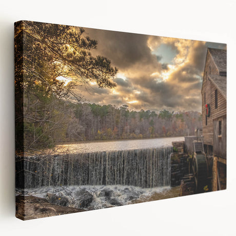 Raleigh skyline depicted in soft pastel shades on a large stretched canvas, ideal for kitchen wall art.