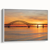 Vintage poster art of Long Island, featuring colorful imagery on a large framed canvas, suitable for living room decor.