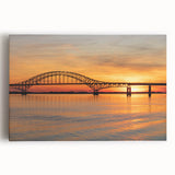 Black and white stretched canvas of Long Island scenery, ideal for kitchen wall art.