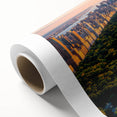 Art deco poster of Central Park in autumn hues on rolled canvas, ideal for nursery wall art or dining room decor.