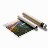 Extra large rolled print of Central Park with vibrant green tones, ideal for classy bathroom wall art.