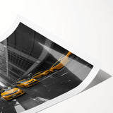 Extra large wall art featuring line art flowers in black and white, ideal for large living room decor.