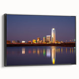 Black and white framed canvas featuring a vintage-style Oklahoma landscape, ideal for bedroom decor.