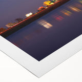 Art Deco style Oklahoma scenery on rolled canvas, featuring muted earth tones.