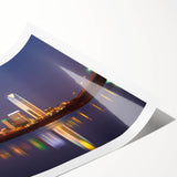 Extra large rolled print featuring line art flowers in monochrome, ideal for large living room wall art.