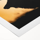 Art deco poster featuring a Pennsylvania scenery in muted earth tones on rolled canvas, suitable for dining room decor.