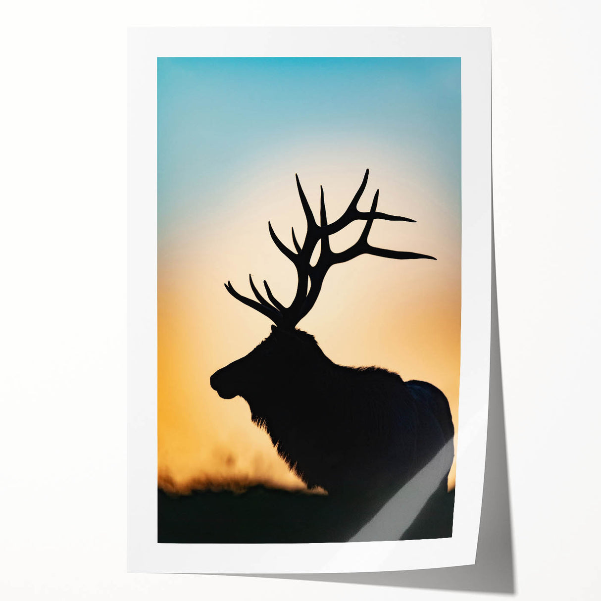 Extra large rolled print of a Pennsylvania landscape featuring vibrant greenery and floral elements.