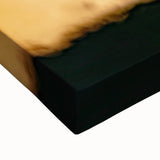 Black and white landscape painting of Pennsylvania scenery on large stretched canvas, suitable for bedroom wall art.