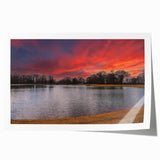 Rolled print of Memphis, Tennessee skyline in muted gray and blue tones, ideal for art wall dining room.