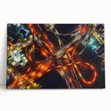 Black and white stretched canvas of Dallas skyline, ideal for kitchen wall art or bedroom ambiance.