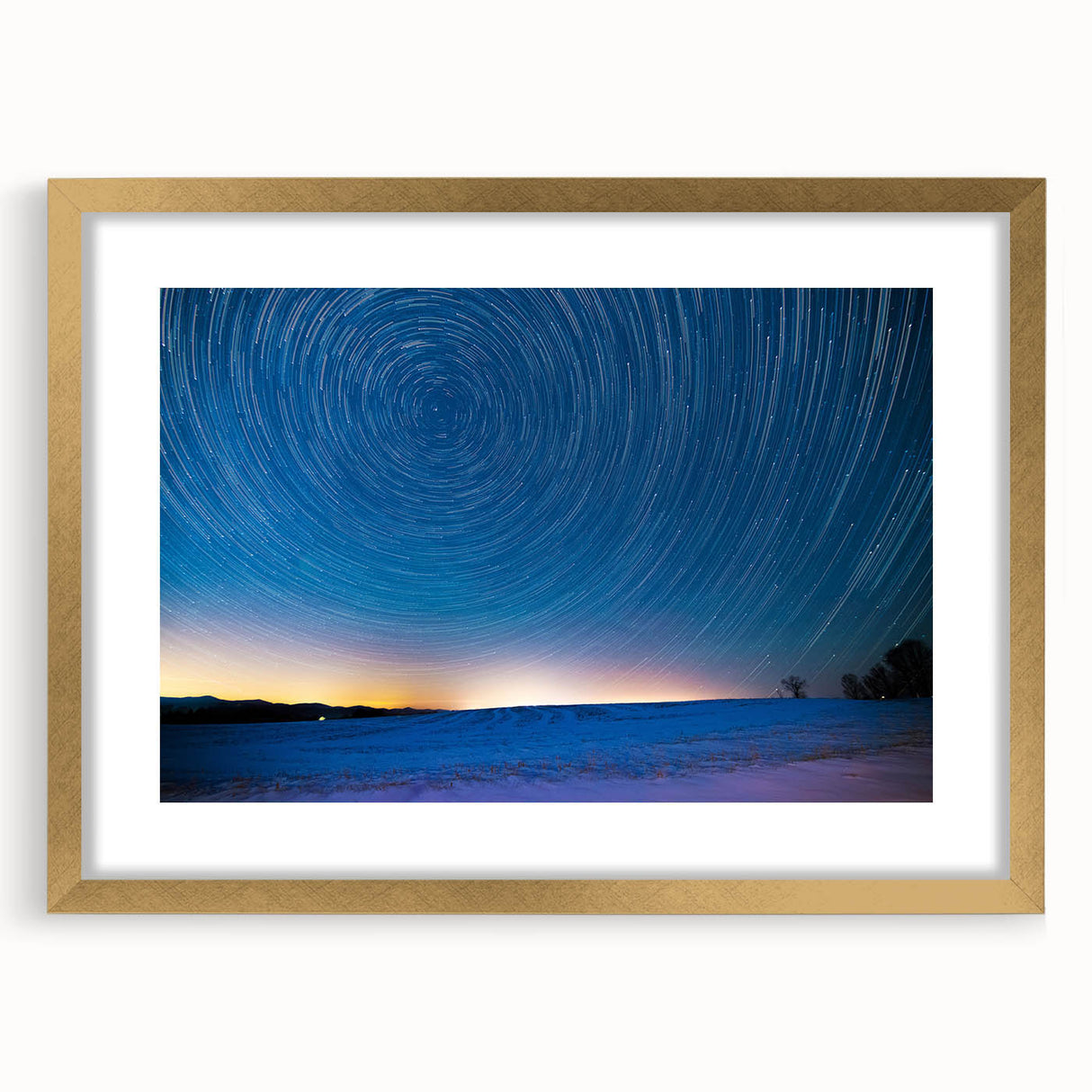 Extra large wall art featuring an abstract textured depiction of Vermont scenery in muted earth tones, framed in gold.