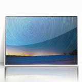 Acrylic print of a serene Vermont landscape in soft pastel shades, ideal for modern nursery wall decor.