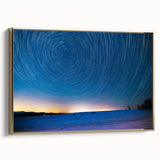 Framed canvas of a Vermont landscape in muted earth tones, ideal for bedroom wall art.