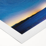 Art deco poster depicting Vermont scenery in muted greens and blues on rolled canvas, suitable for dining room decor.