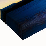 Black and white landscape art painting of Vermont scenery on a large stretched canvas, suitable for bedroom decor.