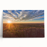 Black and white photograph of Virginia scenery on stretched canvas, ideal for kitchen wall art or bedroom ambiance.