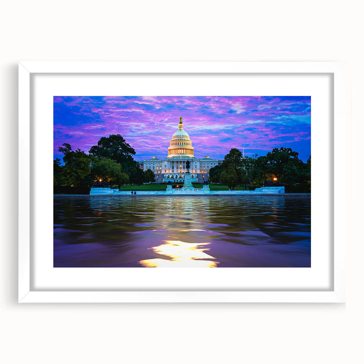 Abstract art print of Washington D.C.