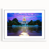 Abstract art print of Washington D.C.