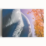 Black and white large art print of Seattle skyline on stretched canvas, ideal for kitchen wall art.