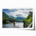 Rolled print of a West Virginia landscape with soft pastel colors, ideal for art wall dining room decor.