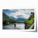 Rolled print of a West Virginia landscape with soft pastel colors, ideal for art wall dining room decor.