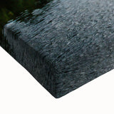 Black and white landscape painting of West Virginia hills on large stretched canvas, suited for bedroom decor.