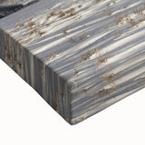 Black and white landscape art painting of the Grand Tetons on stretched canvas, ideal for bedroom wall decor.