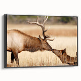 Black and white vintage poster art of Yellowstone landscape on framed canvas, suitable for bedroom decor.