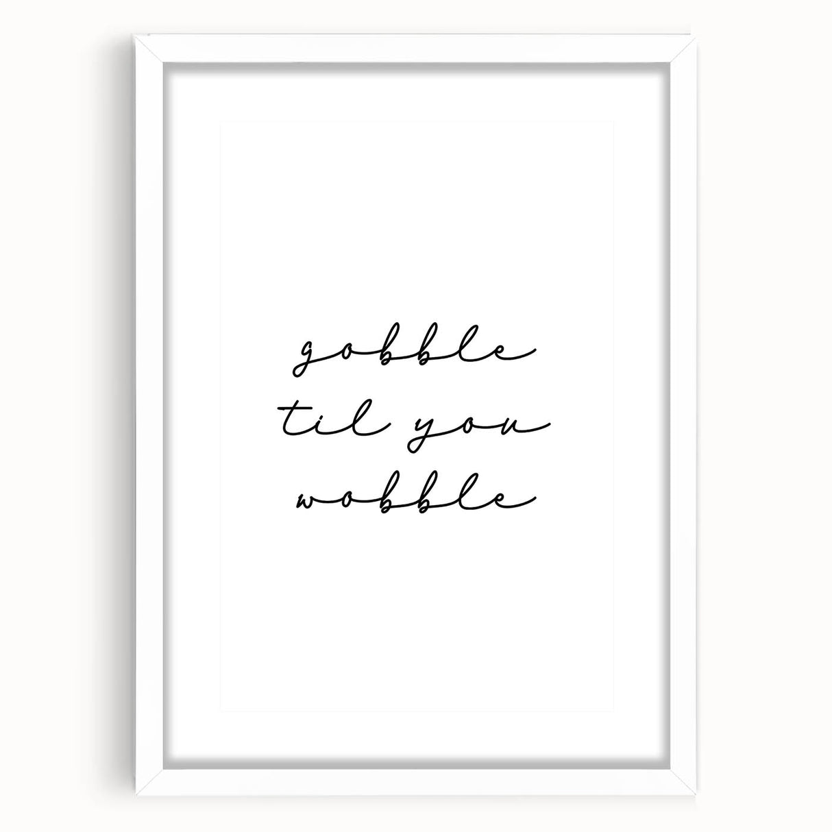 Abstract art print featuring autumnal shades in a white framed mat, suitable for bedroom or dining room decor.