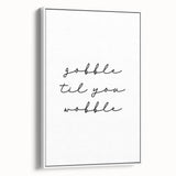 Vintage poster art of a fall landscape on framed canvas, featuring colorful trees and a black background.