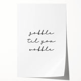 Extra large rolled print featuring a fall-themed floral design in warm orange and red tones.