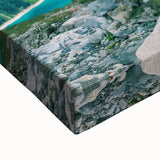 Large art canvas depicting a black and white landscape painting with leafless trees, ideal for bedroom wall decor.