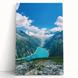 Large black and white abstract canvas depicting spring season, ideal for kitchen wall art or bedroom ambiance.