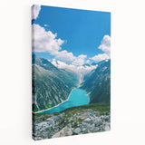 Spring-themed large art on stretched canvas featuring blooming trees and pastel colors, ideal for kitchen wall decor.