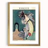 Vintage Vogue Illustration - Floral Hat 1918 Fashion Art Print