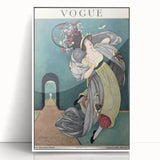 Vintage Vogue Illustration - Floral Hat 1918 Fashion Art Print