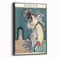 Vintage Vogue Illustration - Floral Hat 1918 Fashion Art Print