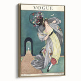 Vintage Vogue Illustration - Floral Hat 1918 Fashion Art Print