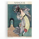 Vintage Vogue Illustration - Floral Hat 1918 Fashion Art Print