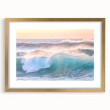 Extra large abstract art print with textured design in gold and cream, framed, ideal for living room decor.