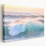 Large abstract canvas art featuring a swirl of vibrant oranges and reds, ideal for kitchen wall decor.