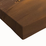 Close-up of a stretched canvas artwork depicting a dramatic cliff landscape, showcasing vibrant colors and intricate details, perfect for home decor and art enthusiasts.