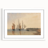 Romanticism Art - Entrance to Calais Harbour by David Cox Print