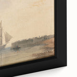 Romanticism Art - Entrance to Calais Harbour by David Cox Print