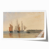 Romanticism Art - Entrance to Calais Harbour by David Cox Print
